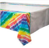 Tie Dye Rectangular Plastic Table Cover  54" x 84"