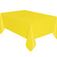 Neon Yellow Solid Rectangular Plastic Table Cover 54" x 108"