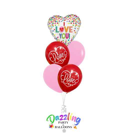 Valentine's Day Colorful Hearts Bouquet