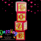 Red Love Blocks Boxes Valentine Decor