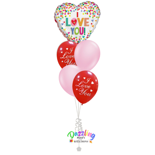 Valentine's Day Colorful Hearts Bouquet