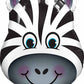 Zany Zebra Jumbo Sized Foil Balloon