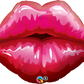 Giant Kissy Pair of Lips Foil Balloon