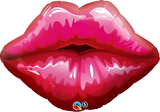 Giant Kissy Pair of Lips Foil Balloon