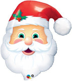 Jumbo Santa Head Christmas Balloon
