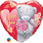 Tatty Teddy I Love You Heart Shape Helium Balloon