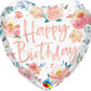 Heart Shaped Happy Birthday Balloon