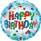 Building Blocks Lego Style Happy Birthday Balloon