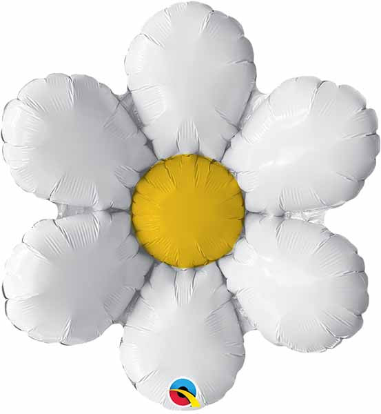 Retro Daisy Flower Foil Balloon Mini