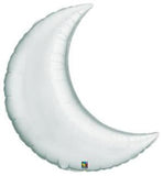 Jumbo Silver Crescent Moon Foil Balloon