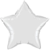 Jumbo White Star Foil Balloon