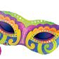 Jumbo Masquerade Mask Mardi Gras Foil Balloon