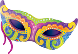 Jumbo Masquerade Mask Mardi Gras Foil Balloon