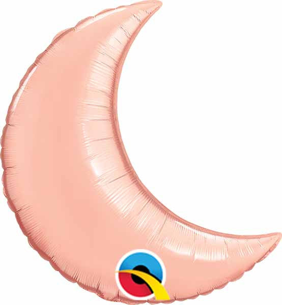 Jumbo Rose Gold Crescent Moon Foil Balloon