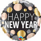 New Year's Round Metallic Balloon