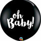 Oh Baby Gender Reveal Latex Balloon