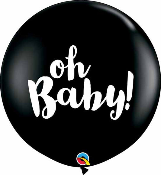 Oh Baby Gender Reveal Latex Balloon