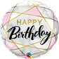 Marble Rectangles Birthday Balloon