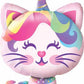 Qualatex 38" Mythical Caticorn Shape Microfoil Foil Balloon Party Decor