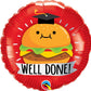 Adorable Hamburger Graduation Balloon