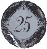 Silver 25th anniversary balloon