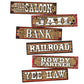 Wild West Western 3 Two Sided Street Signs