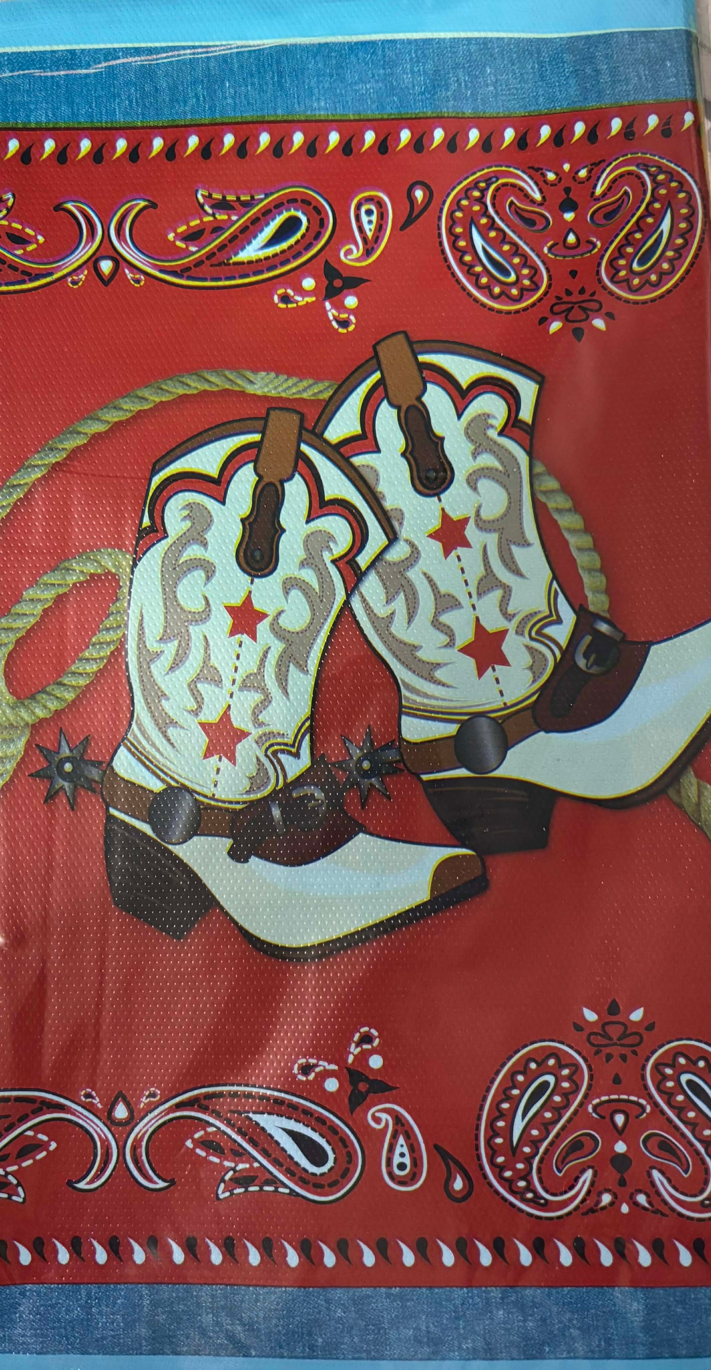 Country Western Table Cover Way Out West Party