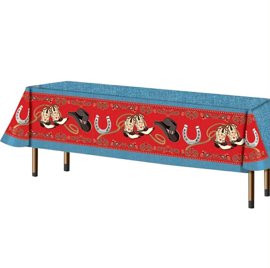 Country Western Table Cover Way Out West Party