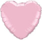 18" Heart Shaped Pearl Pink Foil Balloon