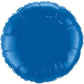 18" Round Dark Blue Foil Balloon