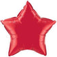 9" Red Star Foil Balloon