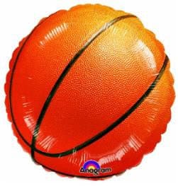 18" Round Basketball Ball Foil Balloon