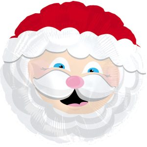 Smiling Santa Air-Fill Foil Balloon