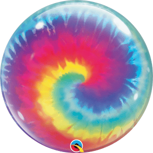 22" Tie-Dye Swirls Bubble Balloon