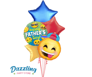 Colorful balloons for Father's Day celebration in Cornwall.
