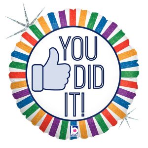 You Did It! Congratulations Round Foil Balloon