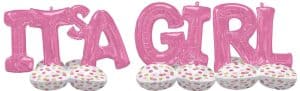 "It's A Girl" Indoor & Outdoor Use Balloon Decoration