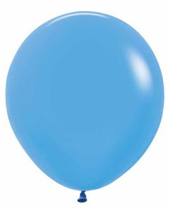 Neon blue latex balloon for party decorations from Dazzling Balloons Cornwall.