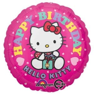Hello Kitty Birthday Round Foil Balloon