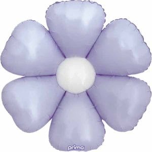Pale lavender flower-shaped balloon for party decor.