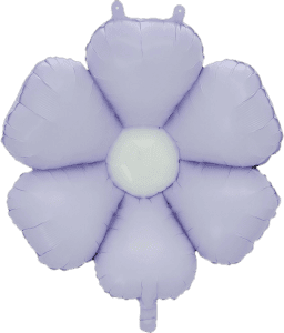 Lavender flower-shaped balloon for celebrations and events.