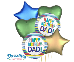Father's Day Balloon Bouquet Happy Birthday Dad