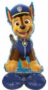 Paw Patrol Chase foil balloon for kids' party decor.