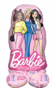 Colorful Barbie & Friends Airloonz balloon with three characters.
