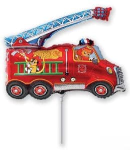 Airfill Only Fire Truck Balloon