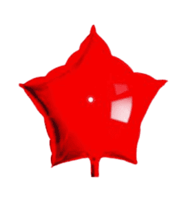 9" Red Star Shape Foil Mylar Balloon Party Decor