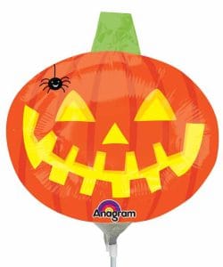 Mini Pumpkin Balloon On a Stick