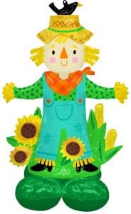 Happy Scarecrow Fall Harvest Jumbo Balloon Decoration Airloonz