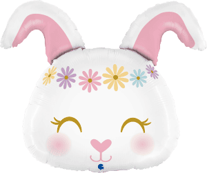 Hippie Rabbit Foil Balloon Jumbo