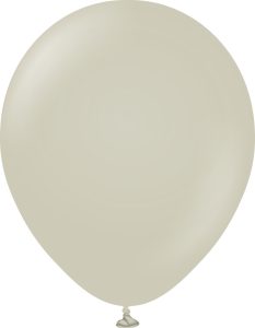 Solid Retro Stone Grey 12" Latex Balloon